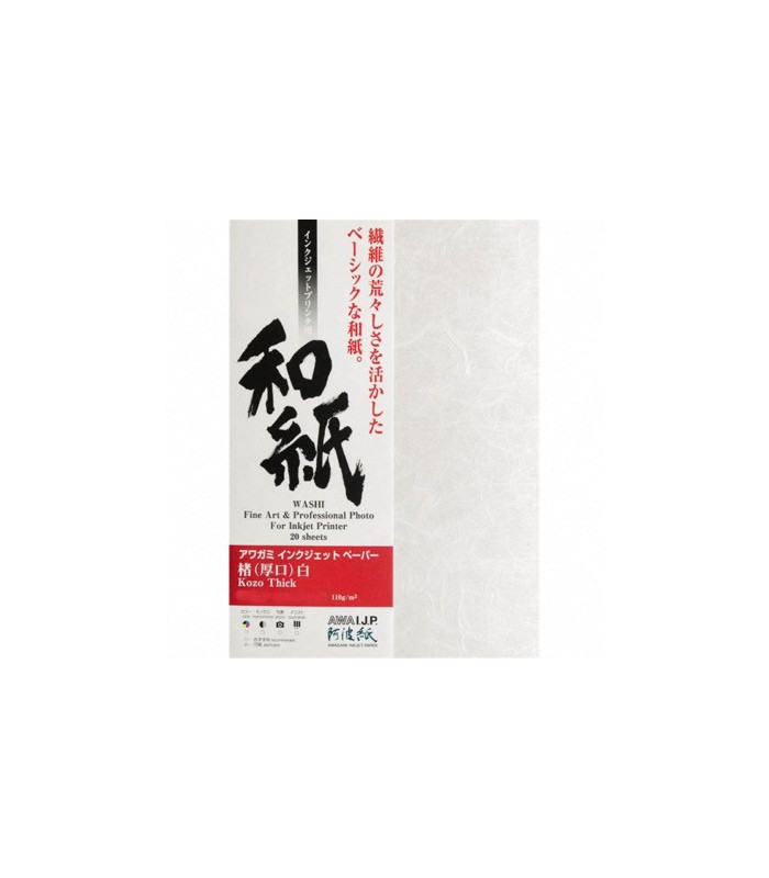 Awagami Kozo Thick White 110g A4 20f