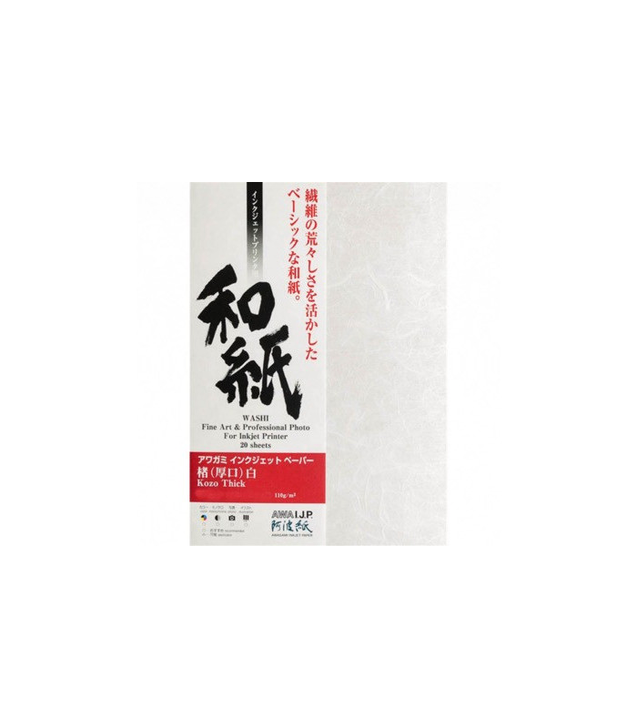Awagami Kozo Thick White 110g A2 10f
