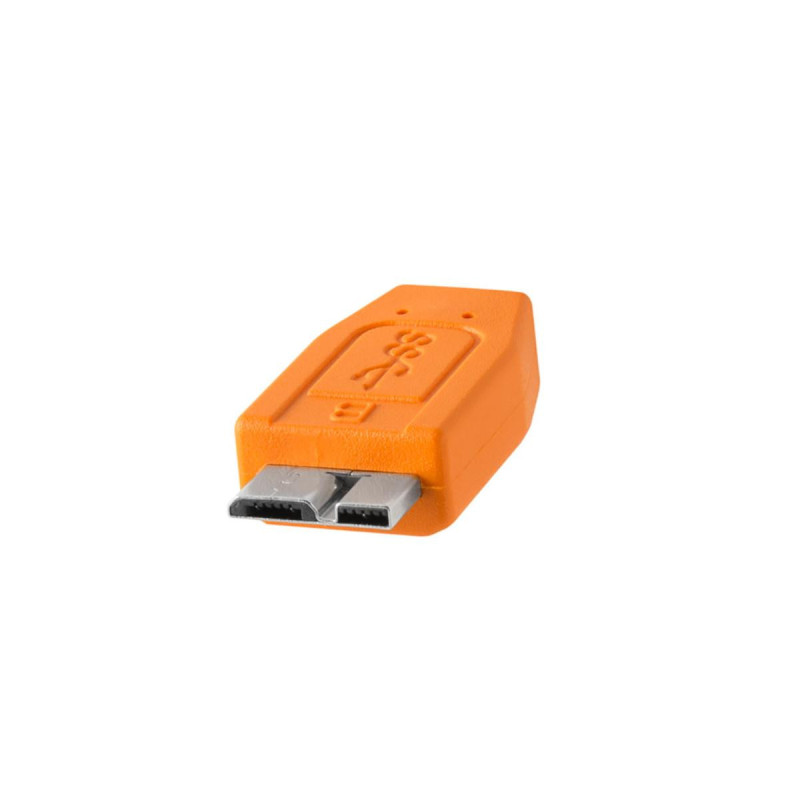 Tethertools Câble TetherPro USB-C vers USB 3.0 Micro-B Orange 4,6m