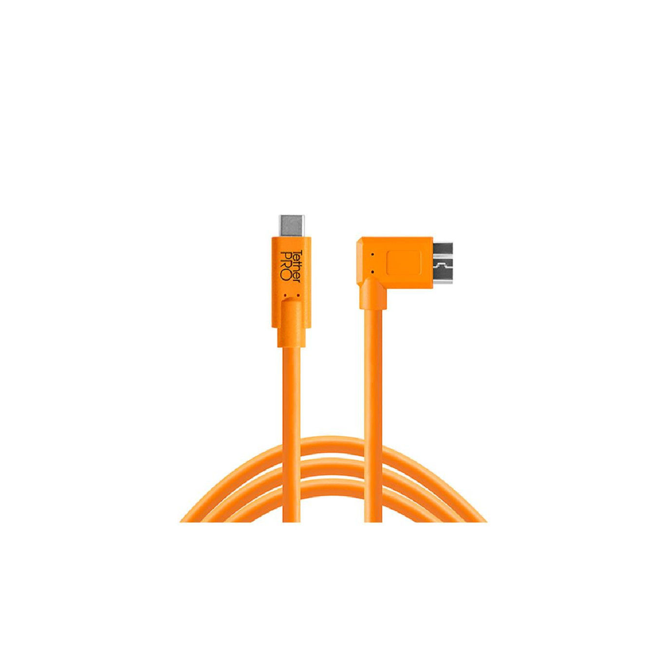 Tethertools Câble TetherPro USB-C vers USB 3.0 Micro-B Orange Coude 4,6m -  Prophot