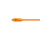 Tethertools Câble TetherPro USB-C vers USB 3.0 Micro-B Orange Coude 4