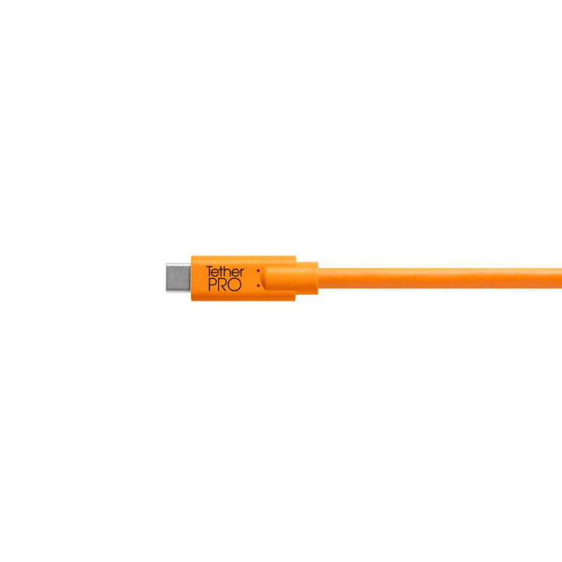 Tethertools Câble TetherPro USB-C vers USB 3.0 Micro-B Orange Coude 4