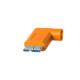 Tethertools Câble TetherPro USB-C vers USB 3.0 Micro-B Orange Coude 4