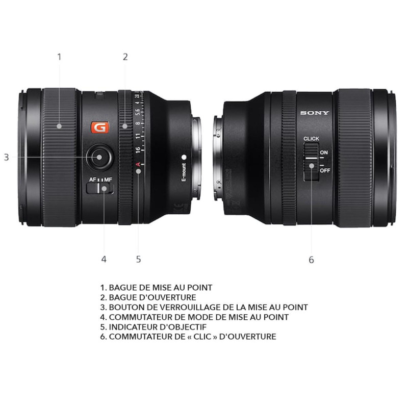 Sony Objectif FE 24mm f/1.4 GM