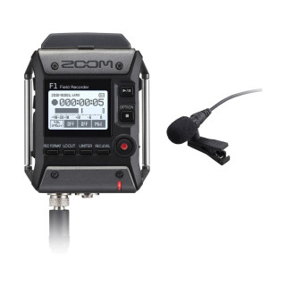 Zoom F1-LP Enregistreur de terrain 2 pistes avec Micro Lavalier