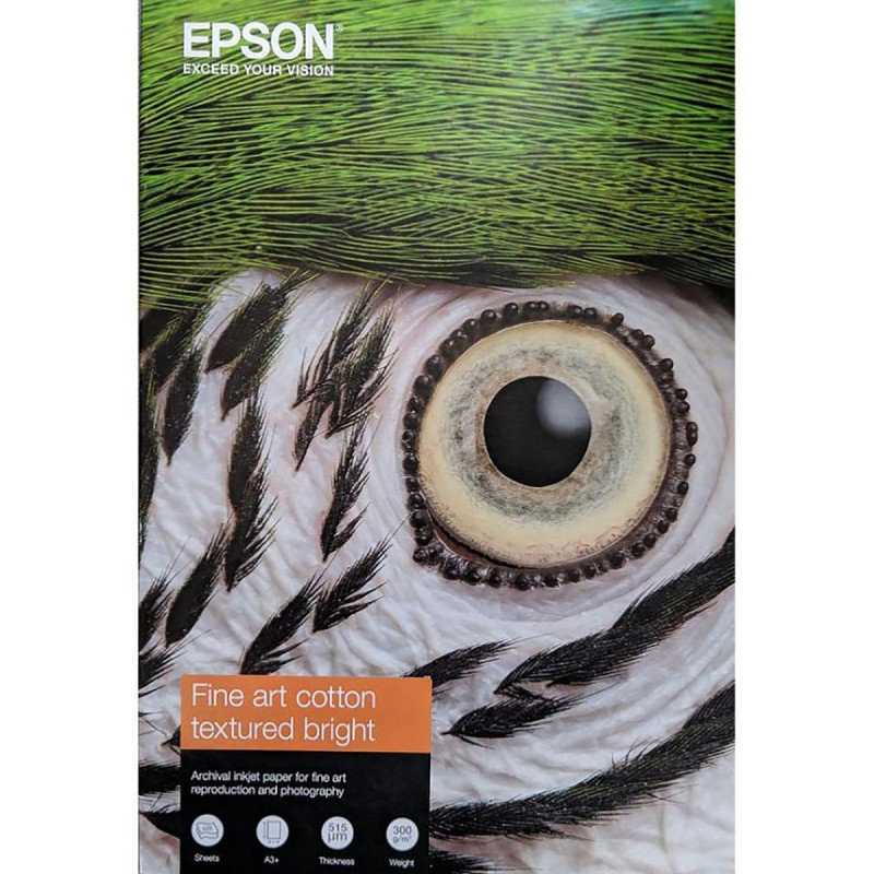 Epson Papier Fine Art Cotton Textured Bright A4 25f 300g