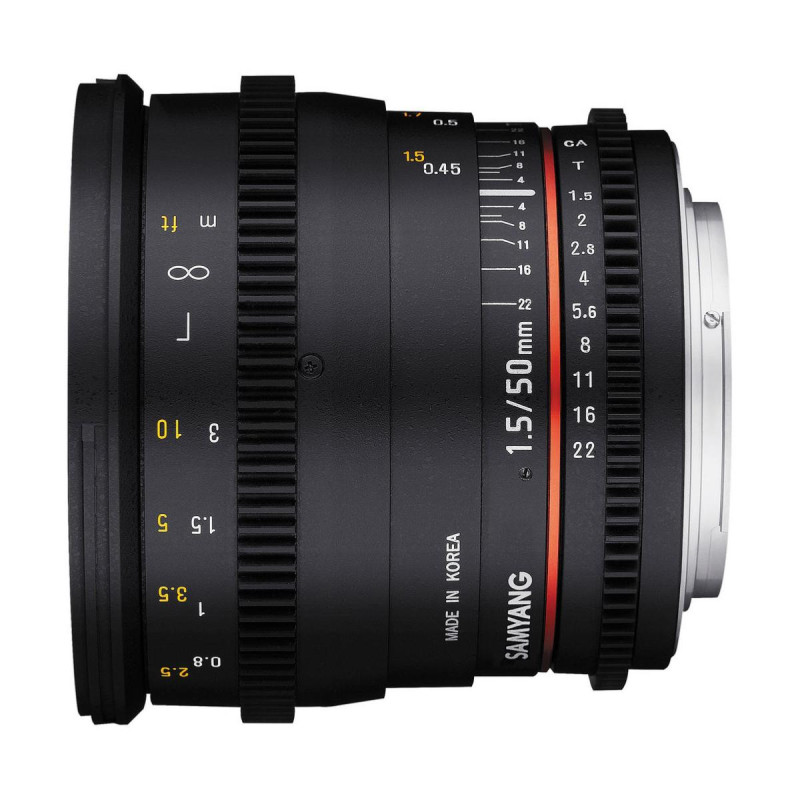 Samyang Objectif 50mm T1.5 VDSLR Canon
