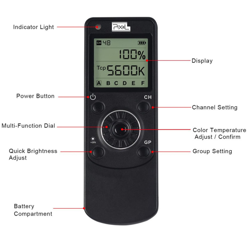 Pixel Télécommande LC5 pour Panneau LED