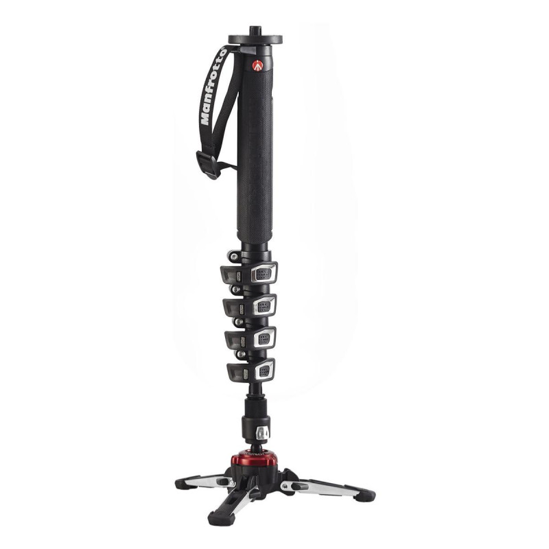 Manfrotto Monopode Vidéo XPro 5 sections Base Fluidetech Alu
