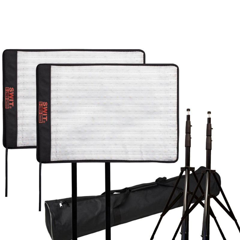 Swit Kit 2 Panneaux LED Flexibles 45,5 x 31,5 cm Bicolore S-2620