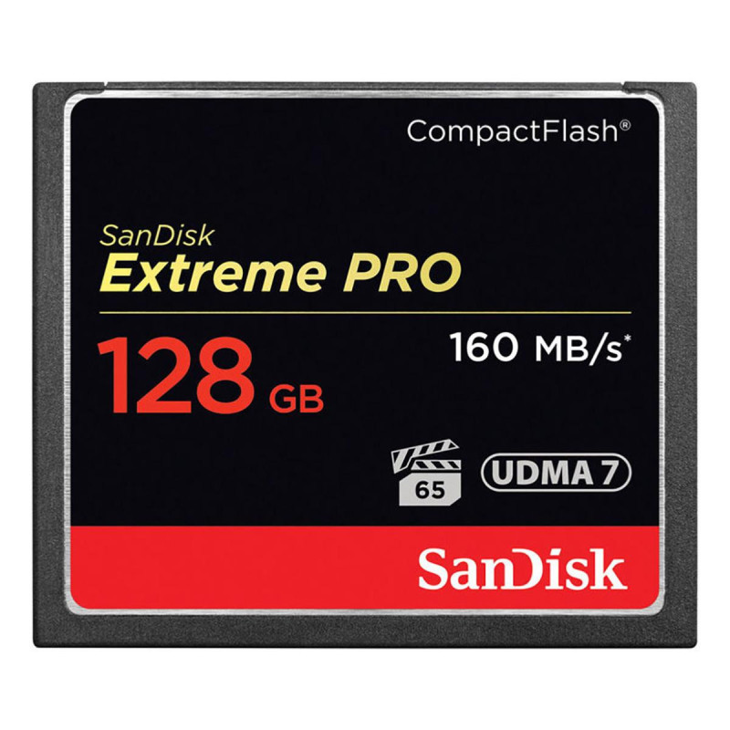 Sandisk carte Compact Flash Extreme Pro (160MO/S) 128GO