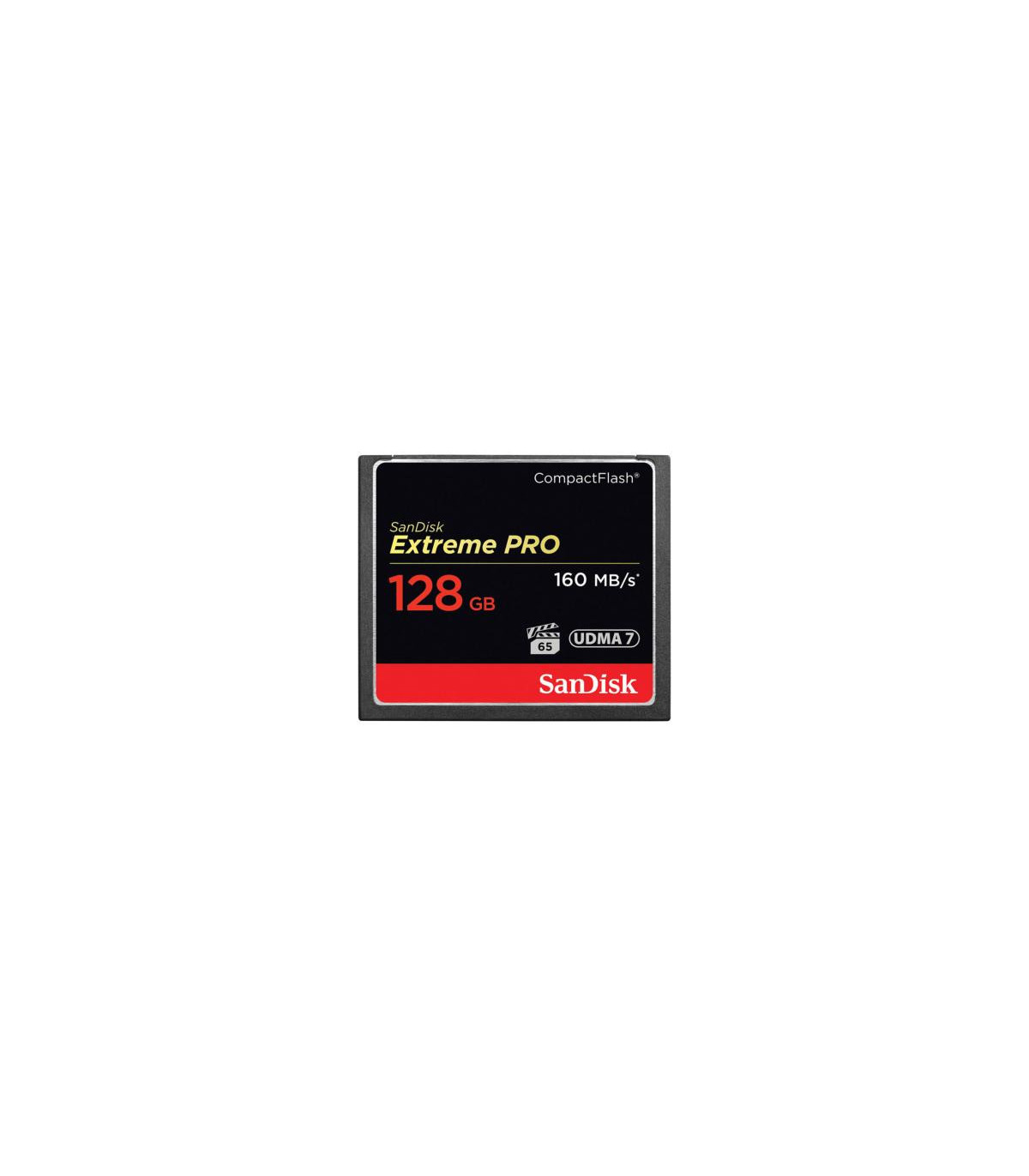 Sandisk carte Compact Flash Extreme Pro (160MB/s) 128GO - Prophot