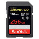 Sandisk Carte Mémoire SDXC UHS-I Extreme Pro 256GB 170Mo/s C10 U3 V30