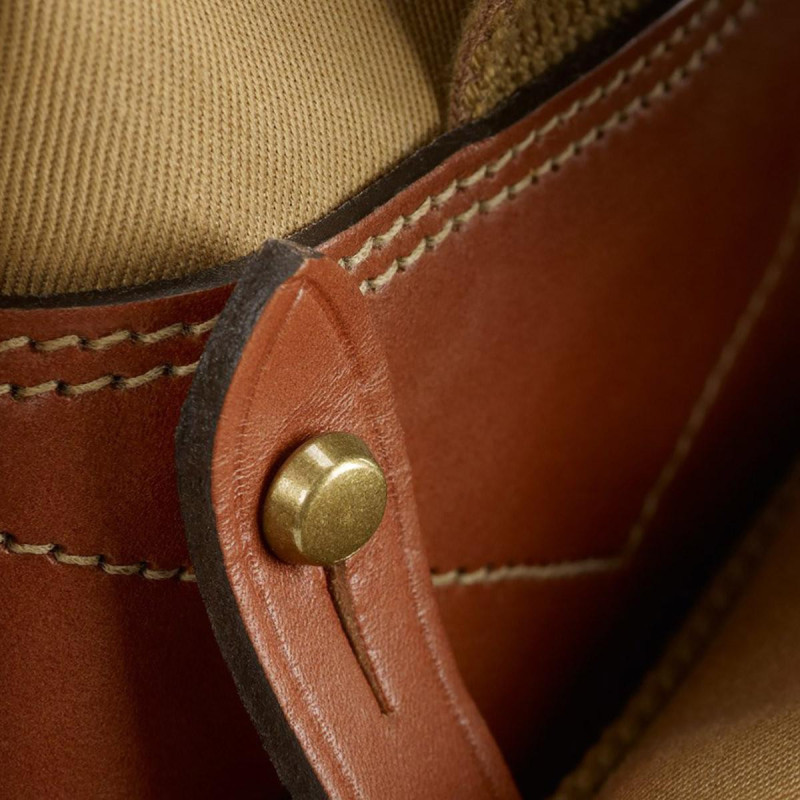 Billingham Sac d\'épaule Classic 550 Toile Kaki - Cuir Fauve