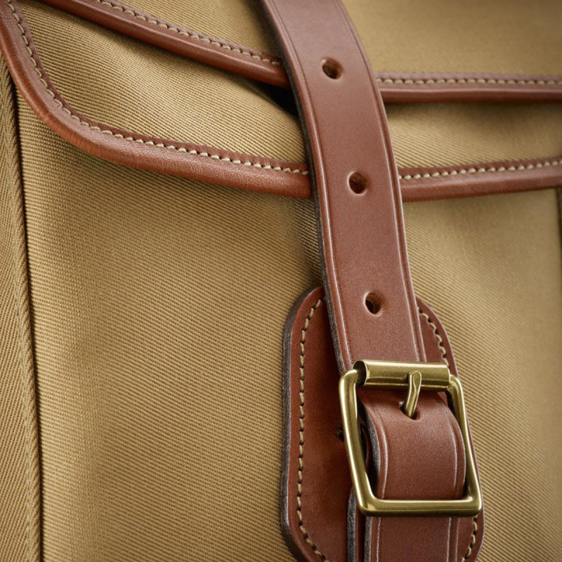 Billingham Sac d\'épaule Classic 550 Toile Kaki - Cuir Fauve