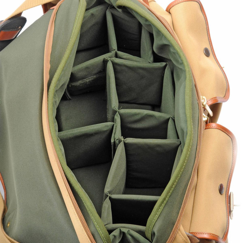 Billingham Sac d\'épaule Classic 550 Toile Kaki - Cuir Fauve