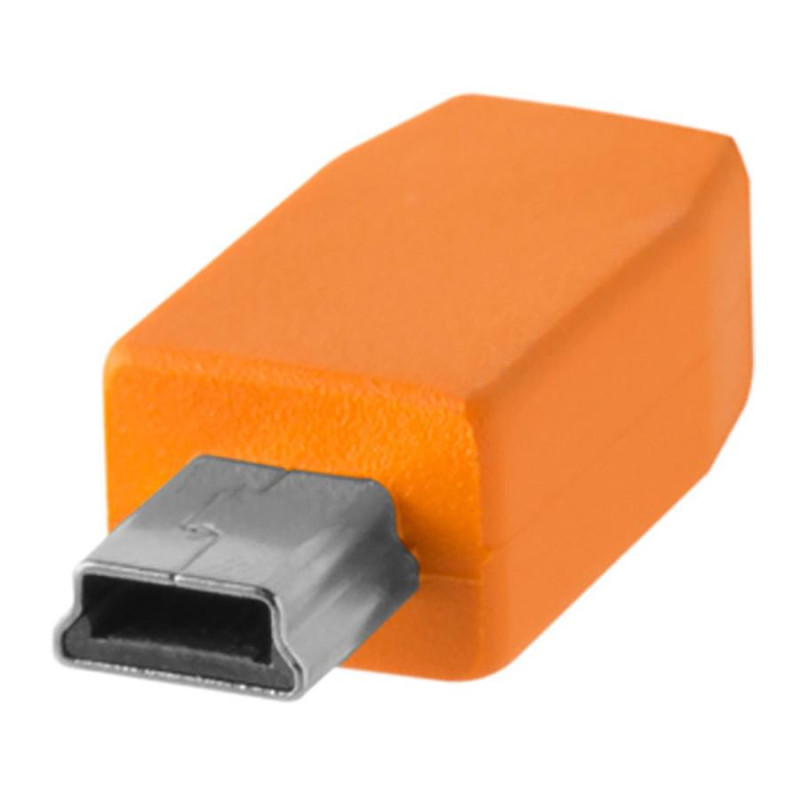 Tethertools Câble Tetherpro USB-C vers Mini-B 2.0 5 broches • Orange