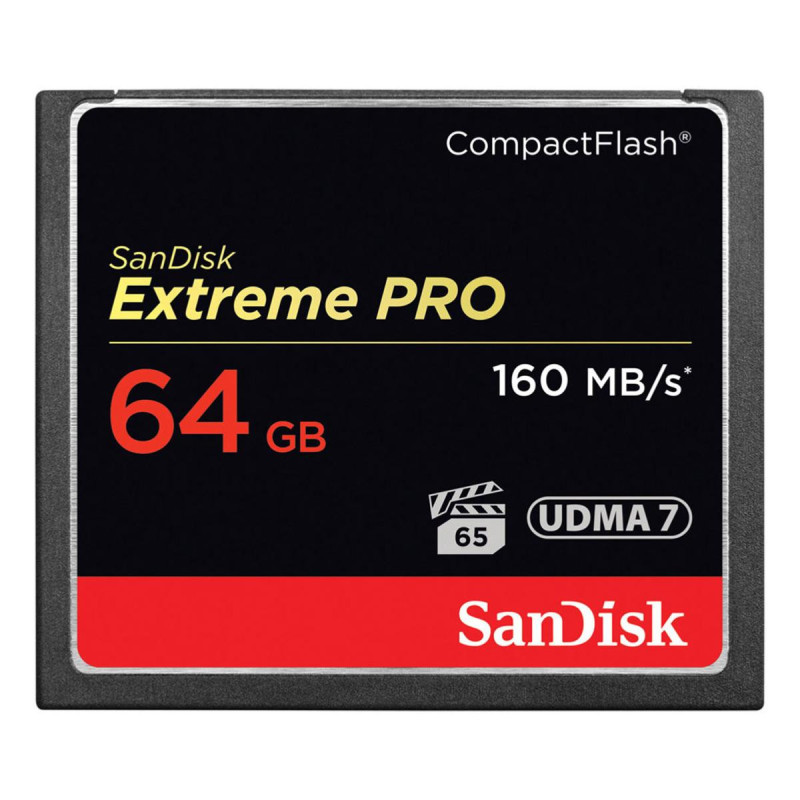 Sandisk carte Compact Flash Extreme Pro (160MO/S) 64GO