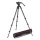 Manfrotto Kit Rotule Vidéo Nitrotech 608 + Trépied Single Leg Carbone