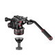 Manfrotto Kit Rotule Vidéo Nitrotech 608 + Trépied Single Leg Carbone