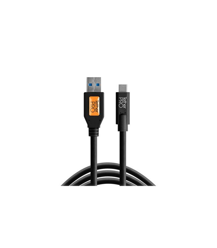 Tethertools Câble Tetherpro USB 3.0 vers USB-C 4,6m • Noir