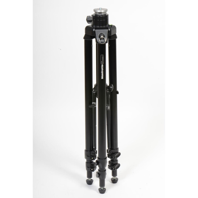Manfrotto Trépied Pro avec Colonne à Crémaillère en Aluminium Noir