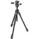 Manfrotto Kit Trépied Alu 3 Sections Dual 290 avec rotule 3D 804
