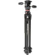 Manfrotto Kit Trépied Alu 3 Sections Dual 290 avec rotule 3D 804