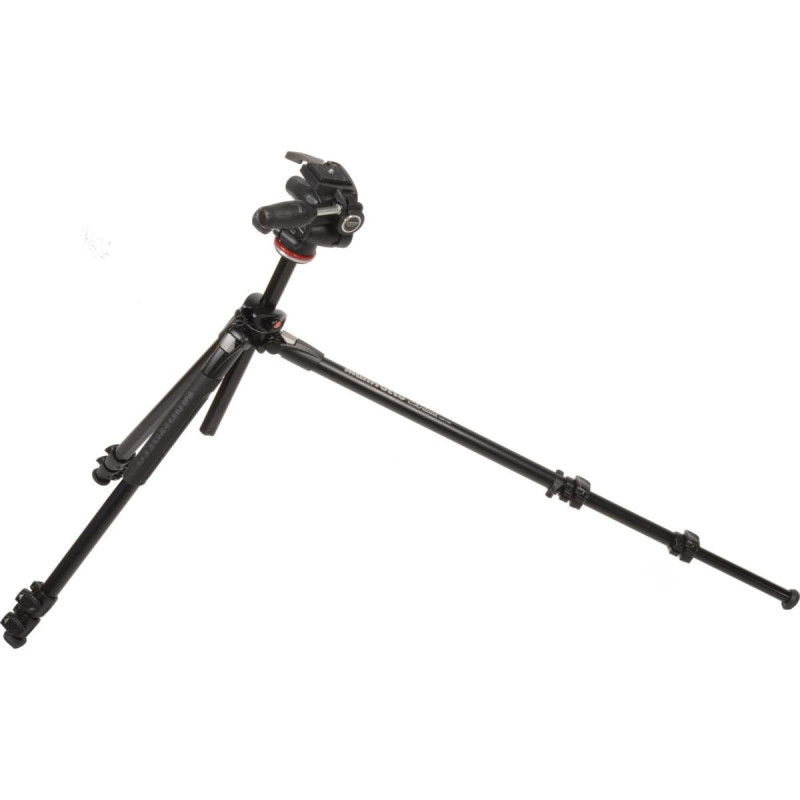 Manfrotto Kit Trépied Alu 3 Sections Dual 290 avec rotule 3D 804