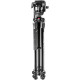Manfrotto Kit Trépied Alu 3 Sections 290 Xtra avec Rotule Fluide 128R