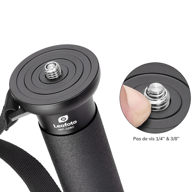 Leofoto Monopode SC-285C Carbone 4 sections