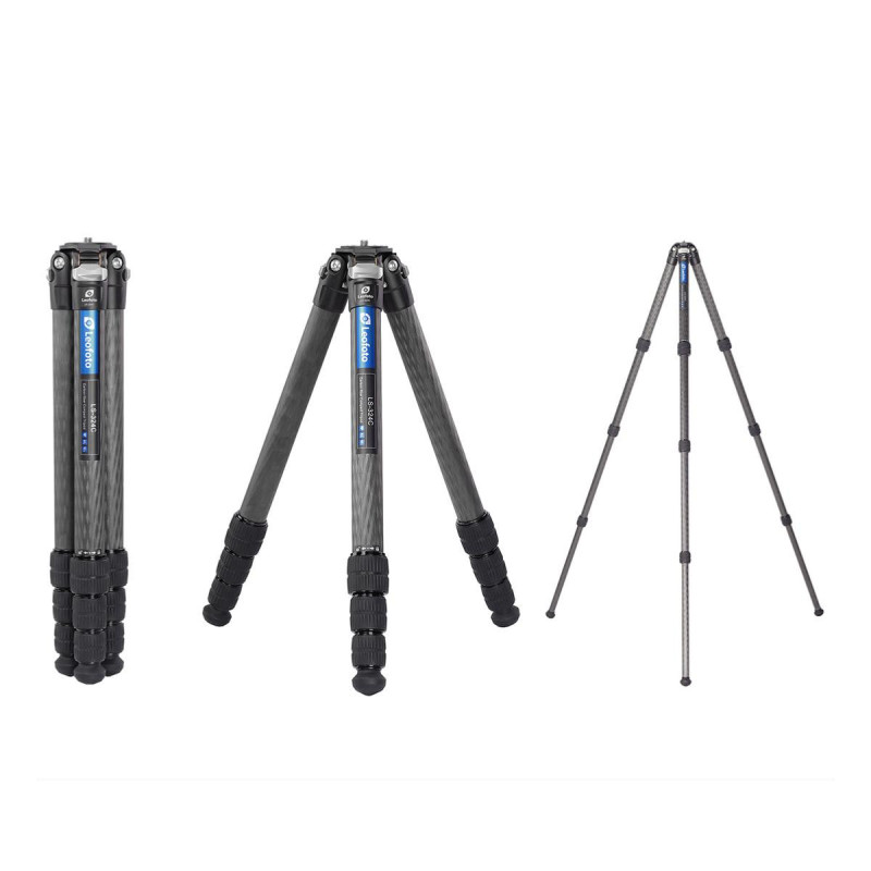 Leofoto Kit Trépied LS-324C Carbone 4 sections avec rotule LH-40