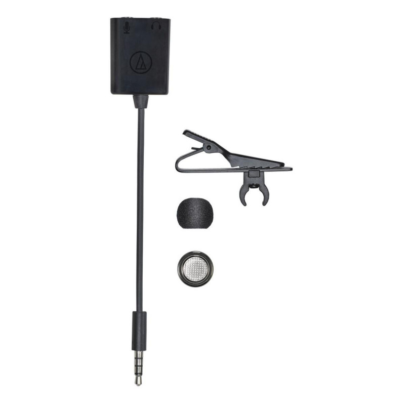 Audio-Technica Micro-cravate Omnidirectionnel Clip On pour Smartphone
