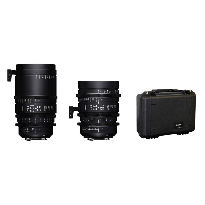 Sigma Kit Objectifs Cine 18-35mm T2 et 50-100mm T2 F/CE Feet Canon EF