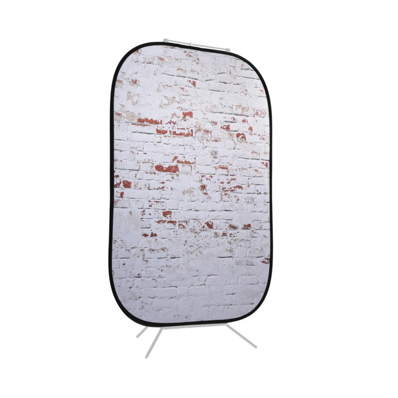 Manfrotto Fond pliable 1.5 x 2.1m Urban Brique Rouge/Blanche