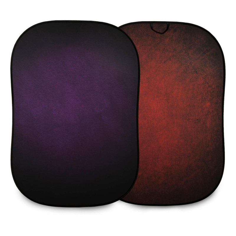 Manfrotto Fond pliable 1.5 x 2.1m Aubergine / Carmin