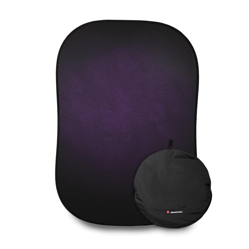 Manfrotto Fond pliable 1.5 x 2.1m Aubergine / Carmin