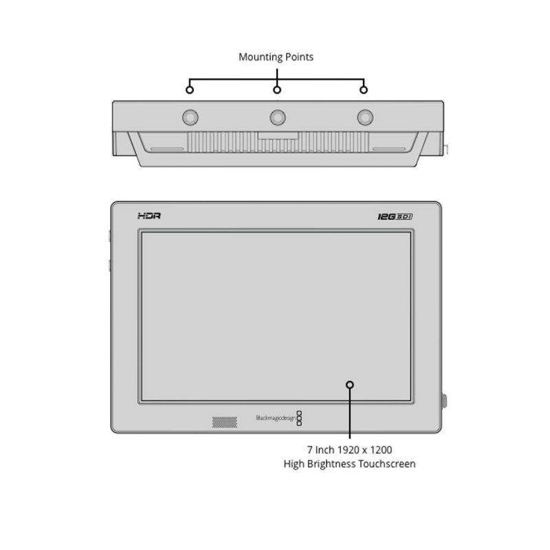 Blackmagic Video Assist 7\" 12G HDR