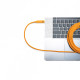 Tethertools TetherPro Rallonge Active USB-C vers USB-C Orange 4.6m