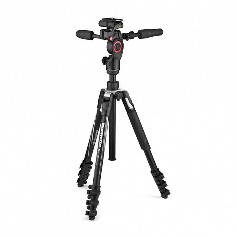 Manfrotto Kit Trépied Befree avec Rotule Fluide 3-Way Live Advanced