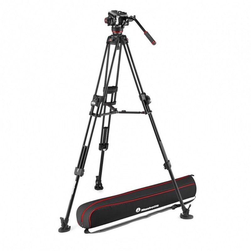 Manfrotto Kit Trépied 645 Alu et Rotule Vidéo fluide 504X