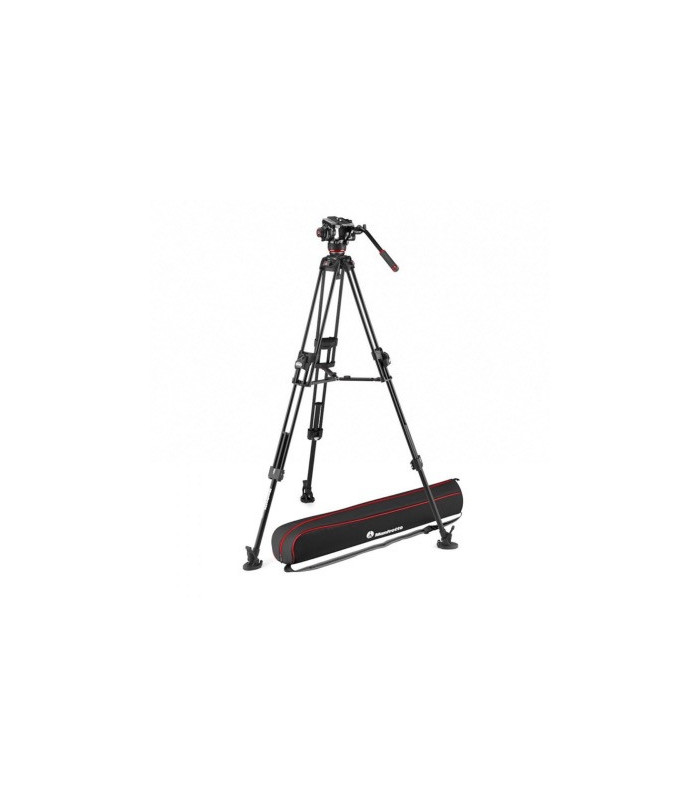 Manfrotto Kit Trépied 645 Alu et Rotule Vidéo fluide 504X