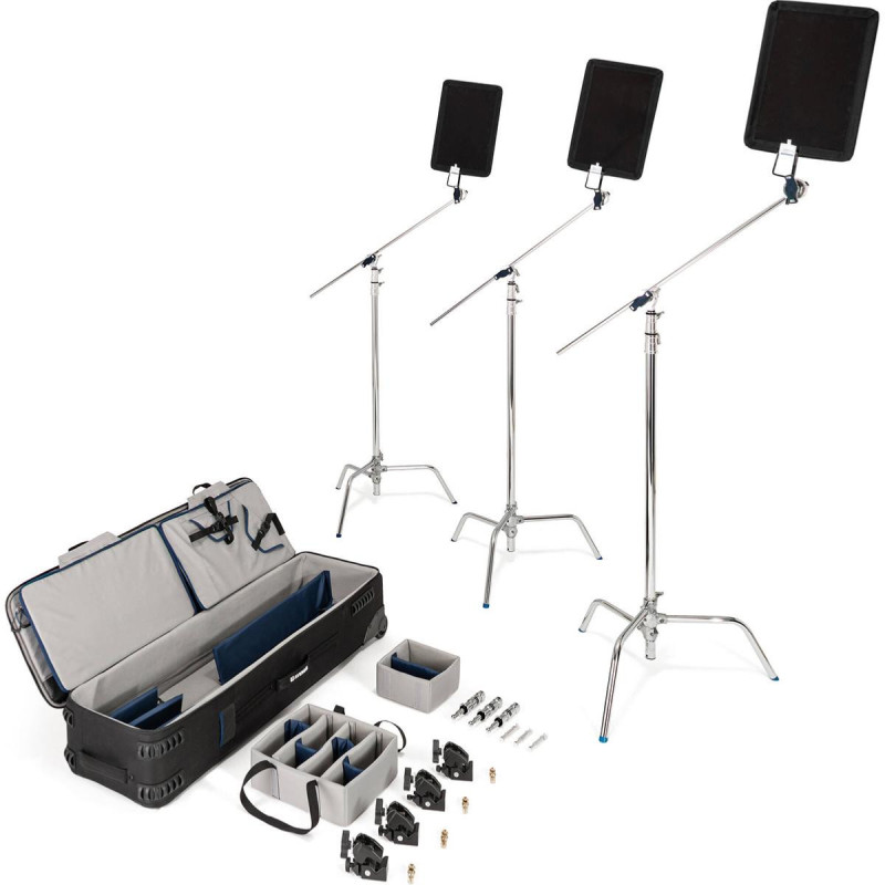 Avenger Valise à roulettes pour 3 C-Stand