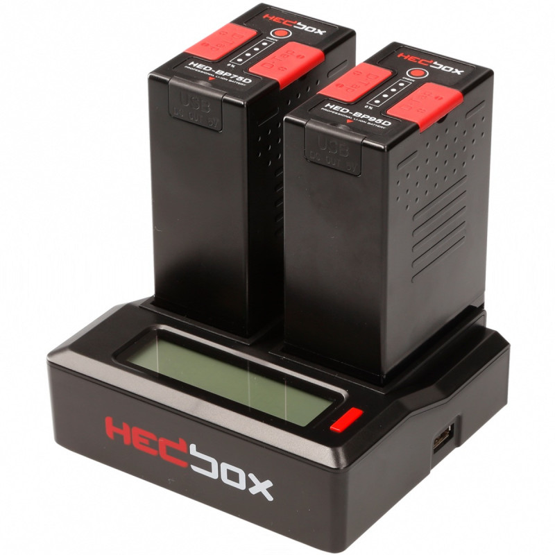 Hedbox Chargeur de batterie double