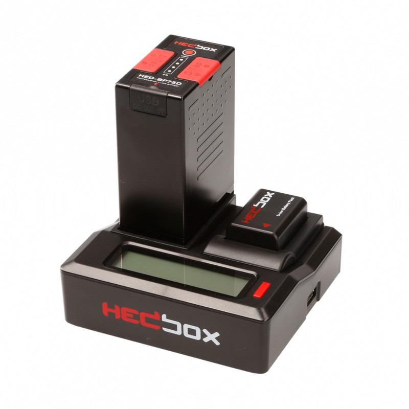 Hedbox Chargeur de batterie double