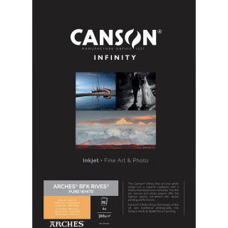 Canson Infinity Papier Arches BFK Rives Blanc Pur A4 310g / 25f