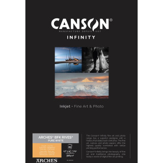 Canson Infinity Papier Arches BFK Rives Blanc Pur A3+ 310g / 25f