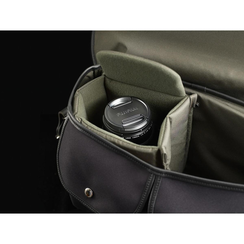 Billingham Sac d’épaule Hadley One FibreNyte Noir / Cuir Noir