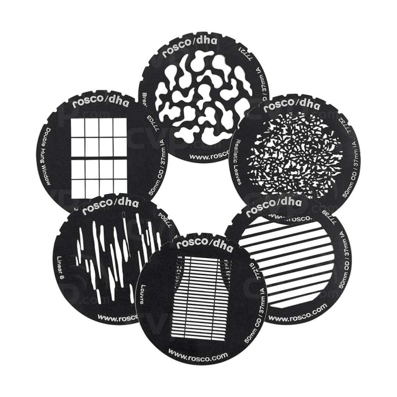 Dedolight Jeu de 6 Gobos Taille M