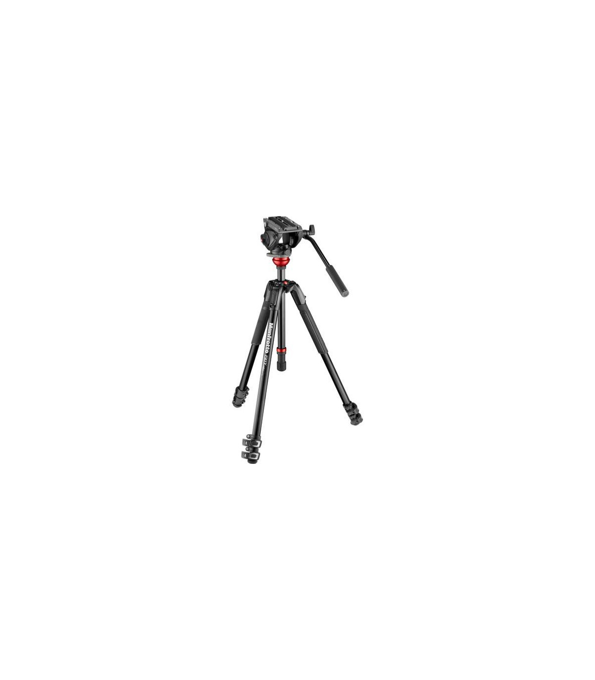 Manfrotto Kit Rotule Vidéo Fluide 500 avec base plate et trépied - Prophot